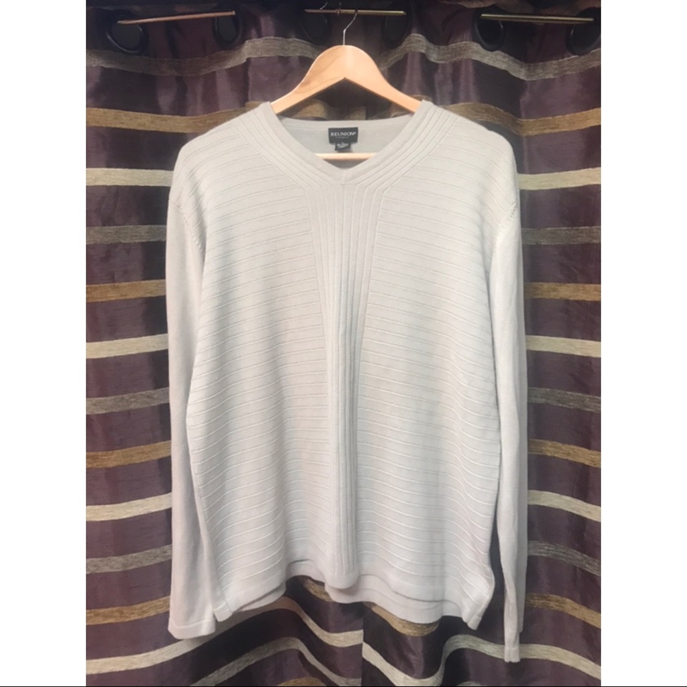 Ribbed tan sweater